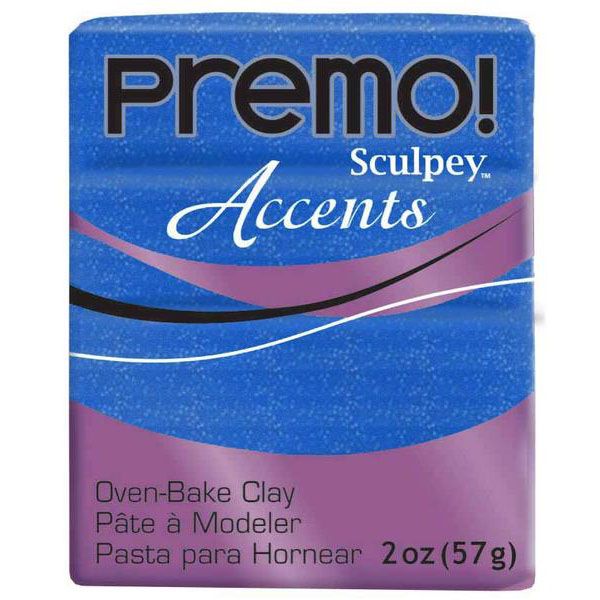 Premo Sculpey Accents - Blue Glitter, 57g