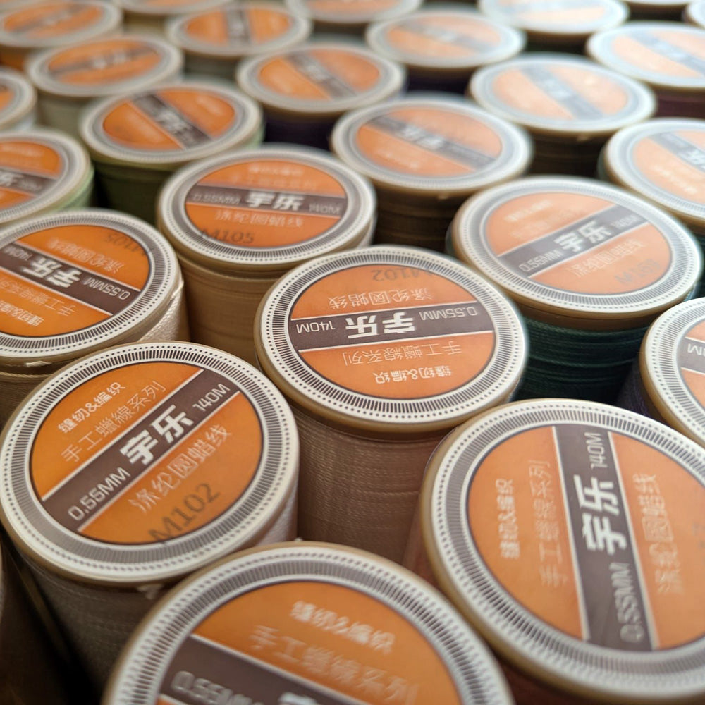 WAXED POLYESTER THREAD, 0.55MM ROUND, GALACES
