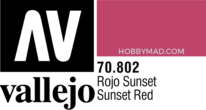 70802 Model Colour - Sunset Red 17ml