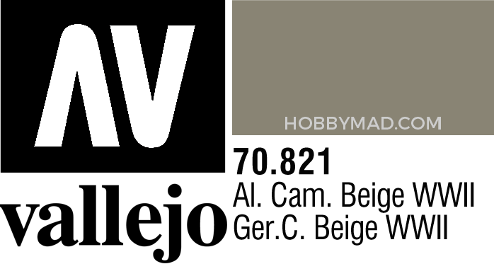 70821 Model Colour - German Cam.Beige WWII 17ml