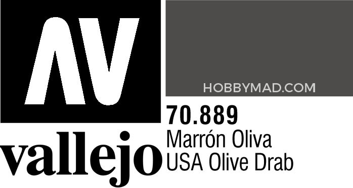 70889 Model Colour - Usa Olive Drab - Olive Brown 17ml