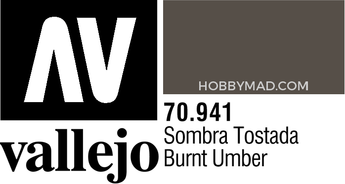 70941 Model Colour - Burnt Umber 17ml