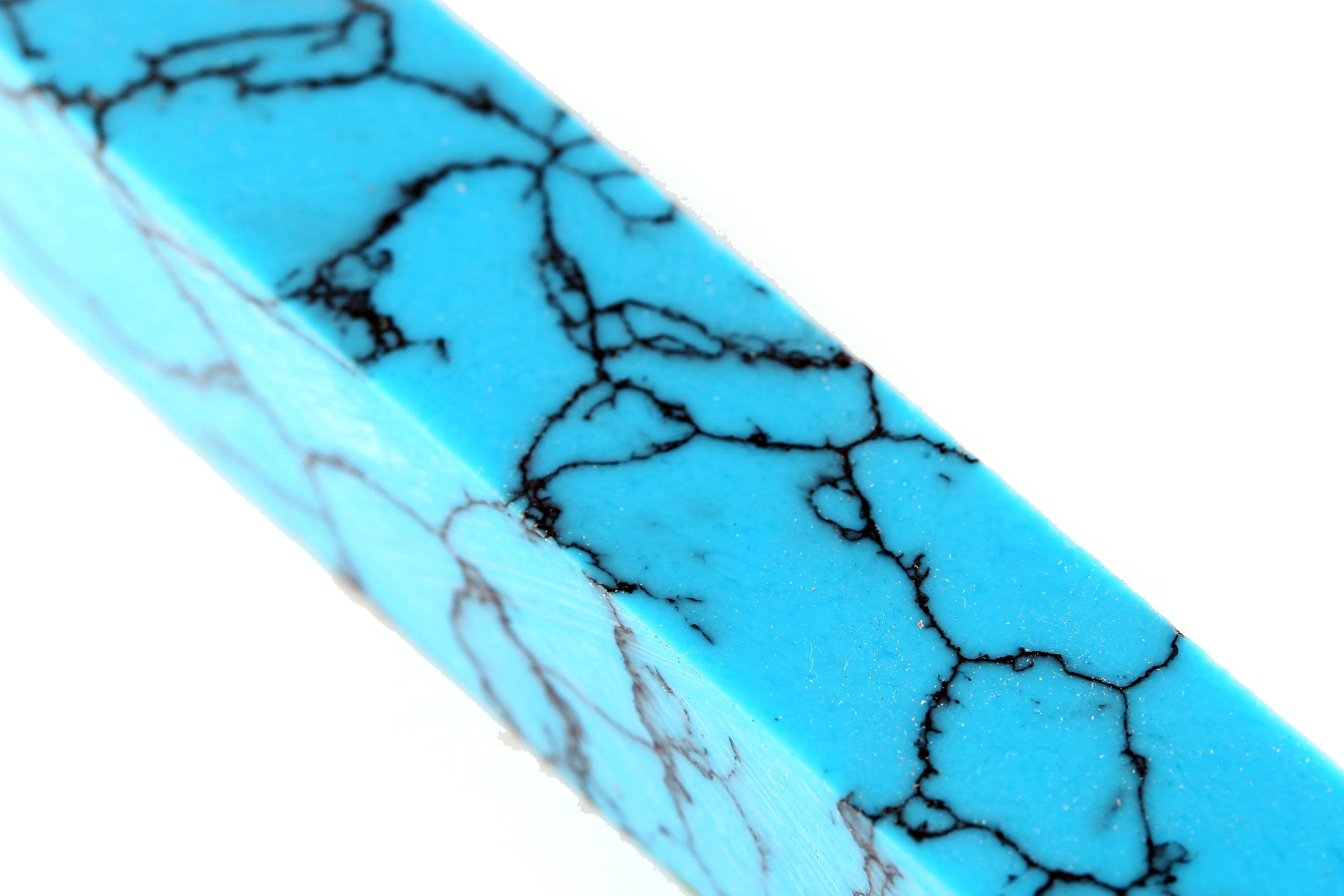 Trustone Pen Blank - Turquoise & Black Matrix