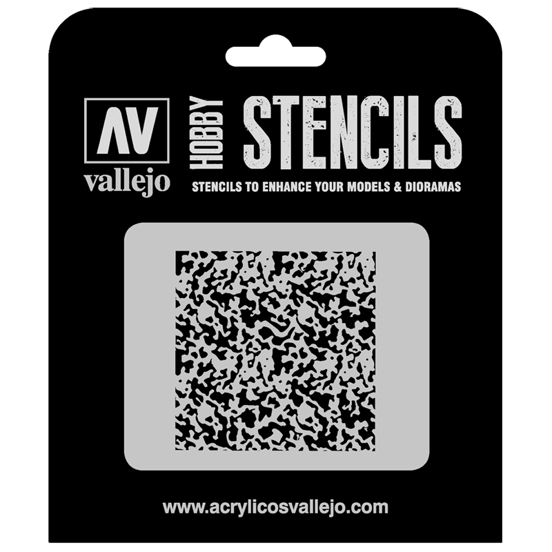 ST-AIR002 Vallejo Hobby Stencils - Weathered Paint 1/72, 1/35 Scale