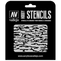 ST-CAM004 Vallejo Hobby Stencils - Pixelated Modern Camo, 1/35 Scale