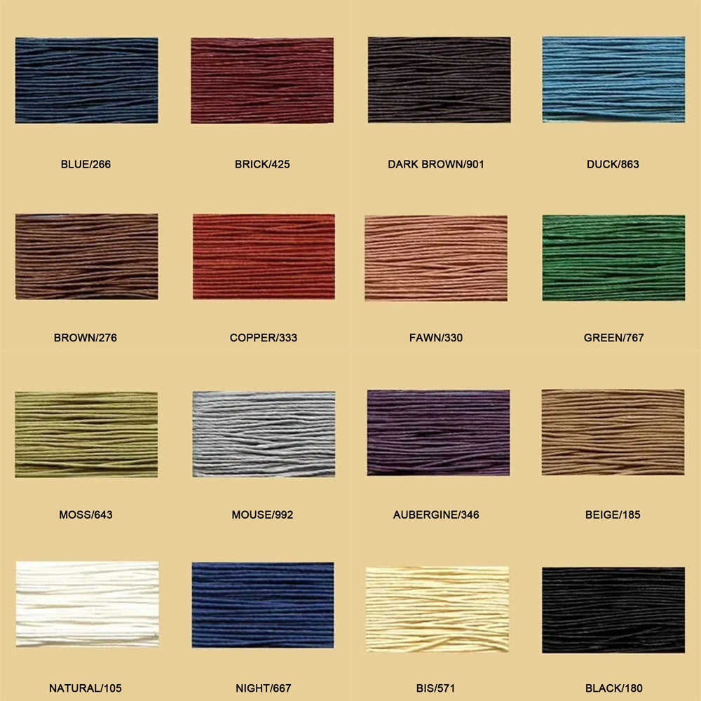 WAXED CABLE LINEN THREAD, FIL AU CHINOIS, 632 (0.51MM), MAISON SAJOU