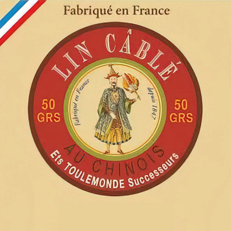 WAXED CABLE LINEN THREAD, FIL AU CHINOIS, 632 (0.51MM), MAISON SAJOU
